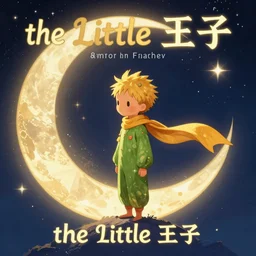 the little prince, moon webtoon cover art by anton fadeev and ghibli and wlop, cute