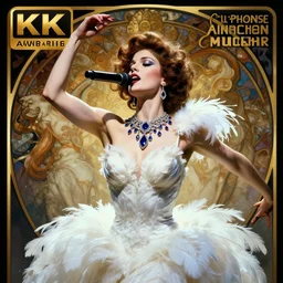 hyperrealistic portrait of a woman as amber heard performing noir singing dance in a white swan dress wearing sapphire jewellery feather collar by jeremy mann and alphonse mucha, fantasy art, photo realistic, dynamic lighting, artstation, poster, volumetric lighting, very detailed faces, 4 k, award winning