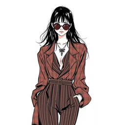 a fashion illustration by kohei horikoshi