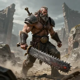 A Barbarian with a Chainsaw