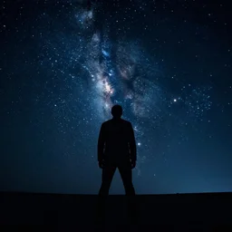 the sky at night, epic composition, epic direction, directed by stanley kubrick