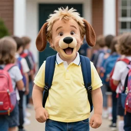 donald tramp at the first day in school