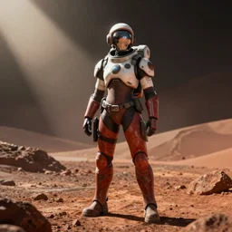 Samus Aran on Mars