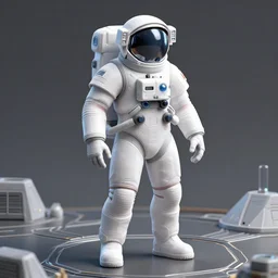 futuristic astronaut, white space suit, character, mecha, hardsurface, 3 d printing, digital 3 d