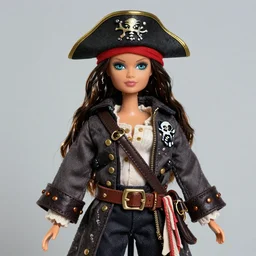 a decora kei cthulhu fashion doll by the doll company mattel that was designed by garrett sander with a heavy emphasis on pirate themes for the clothing, ultrarealistic, cinematic, real life
