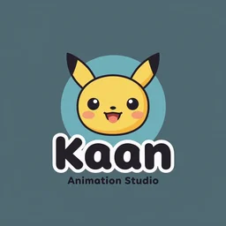 professional logo of animation studio named kaan