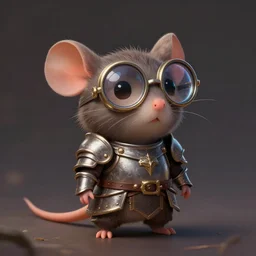 cute little anthropomorphic Rat wearing Knight armor, ultra wide lens shot , tiny, small,  short, cute and adorable, pretty, beautiful, DnD character art portrait, matte fantasy painting, DeviantArt Artstation, by Jason Felix by Steve Argyle by Tyler Jacobson by Peter Mohrbacher, cinematic lighting
