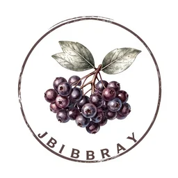 elderberry logo design, vintage illustration