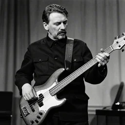 joseph stalin playing bass guitar