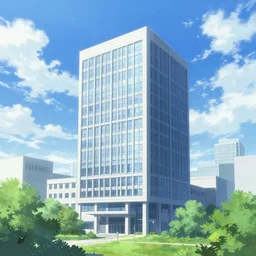 a building in a landscape, trending on pixiv
