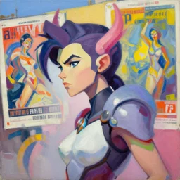 ashley wood portrait painting of spawn as overwatch character, medium shot, asymmetrical, profile picture, organic painting, sunny day, matte painting, bold shapes, hard edges, street art, 6 0's french movie poster, french impressionism, vivid colors, palette knife and brush strokes, dutch tilt / trending on artstation, by huang guangjian and gil elvgren and sachin teng