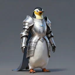 penguin knight in armour, dnd, character, fantasy, intricate, elegant, digital painting, artstation, concept art, smooth, 8 k frostbite 3 engine, ultra detailed, art by artgerm and greg rutkowski and magali villeneuve
