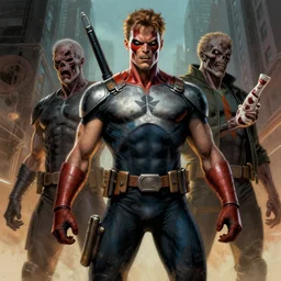 a highly detailed digital undead painting of wally west, by james gurney, greg rutkowski, by craig mullins, color dodge