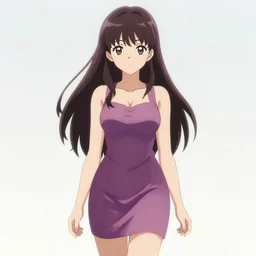 Nami wearing a short dress