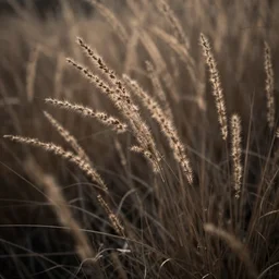close up of a dry scrub grass, high contrast cinematic lighting, ambient occlusion render, duotone, detailed