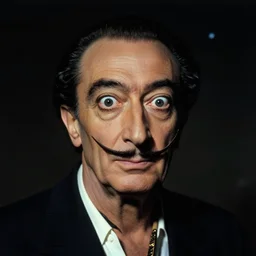 the full body portrait of ( ( ( ( ( ( salvador dali ) ) ) ) ) ) ) as emperor of universe, proportional face | still frame from the movie by alejandro jodorowsky with cinematogrophy of christopher doyle and art direction by hans giger, anamorphic lens, 8 k, low key light, 3 5 mm film