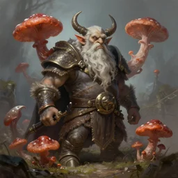kuldak, summoner of the fungal dwarves, highly detailed, digital painting, artstation, smooth, hard focus, illustration, art by artgerm and greg rutkowski and alphonse mucha