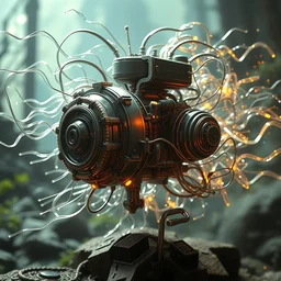 biopunk perpetual motion machine, highly detailed, raytracing, octane, global illumination, unreal engine 5
