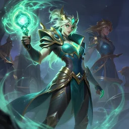 rell league of legends wild rift hero champions arcane magic digital painting bioluminance alena aenami artworks in 4 k design by lois van baarle by sung choi by john kirby artgerm and greg rutkowski and magali villeneuve mage fighter assassin