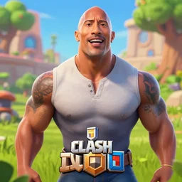 Dwayne Johnson in Clash Royale