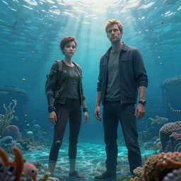 by ian miller and al drozd, visually stunning, cinematic, ultra realistic, hyper realism, 1 2 k, epic, octane render, unreal engine, vfx, maya, aquatic : ♥🌊