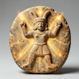 ancient pagan artifact with mystic powers emitting aura, 1 9 6 0, life magazine photo, natural colors, metropolitan museum, kodak, 8 k, very detailed, high resolution, product photo,