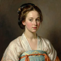 detailed portrait of jennifer lawrence wearing hanfu, natural light, painting by gaston bussiere, craig mullins, j. c. leyendecker
