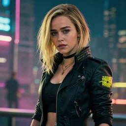 Emilia Clarke in Cyberpunk Setting