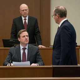 Alex Jones in court and Saul Goodman as his lawyer