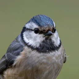 this bird has a look in its big eyes. big-eyed bird says dont eat me.