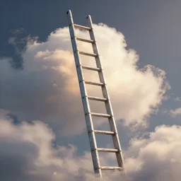 ladder to heaven, artstation, volumetric light, high detail, perfect, concept art, 8 k