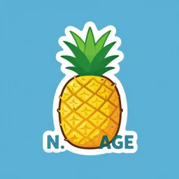 a new age logo for a pineapple company