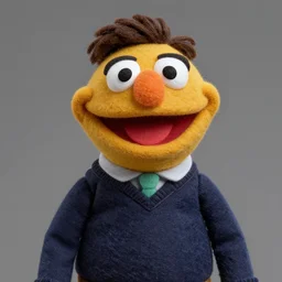 michael scott as a muppet. highly detailed felt. hyper real photo. 4 k.