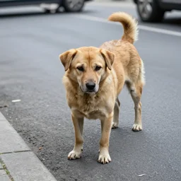 A wounded dog in the middle of the street is a sad sight. The dog may have been hit by a car or may have been injured in some other way. If you see a wounded dog in the street, it is important to call animal control or the police so that the dog can be taken to a safe place and receive medical attention