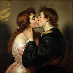 The Kiss by Francesco Paolo Hayez painting by Hieronymus Bosch