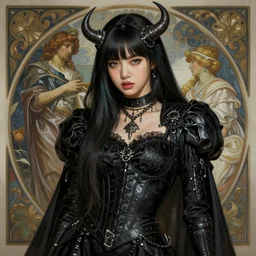 lalisa manoban of blackpink, grim reaper costume, highly detailed, digital painting, smooth, sharp focus, illustration, ultra realistic, 8 k, art by artgerm and alphonse mucha