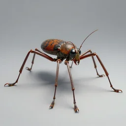 a large insect with long legs and long legs, concept art by Michelangelo, polycount, antipodeans, full body, 8k 3d, hd mo - n 4