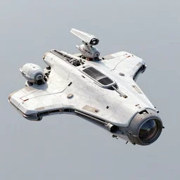 combat spaceship concept art