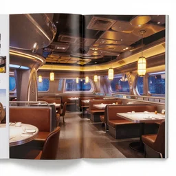 interior of a Star Trek-themed restaurant, photo form interior design magazine