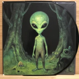 ( an alien, record jacket design ) by mœbius