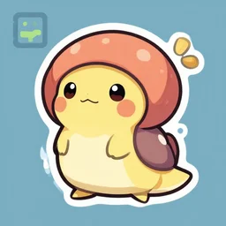 cute miss mascot limagma limagma slugma pokemon sticker art, cronobreaker, beeple game icon