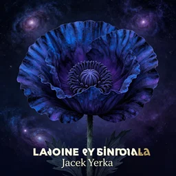 detailed, intricate blue black and purple papaverum flower on the field, nebula, galaxy in the sky, winning award masterpiece, fantastically beautiful, illustration, aestheticly inspired, jacek yerka, upscale with anguissola sofonisba work, artstation, 8 k - n 9 - s 1 5 0