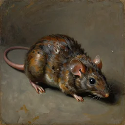 a robot mouse, oil painting by caravaggio, renaissance art, oil on canvas, wet - on - wet technique, realistic, intricate textures, matte fantasy painting
