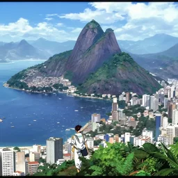 rio de janeiro, screenshot from a 2012s anime