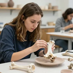 lauren testing weather what she found is a bone or pottery while discovering tertiary flavors