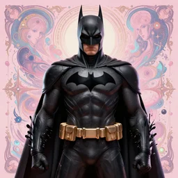 black samurai batman batman batman android, ((dark fantasy)), pastel colors :: by Martine Johanna and and (Chie Yoshii) and Casey Weldon and Guillermo del toro :: ornate, dynamic, particulate, rich colors, intricate, elegant, highly detailed, centered, artstation, smooth, sharp focus, octane render, 3d
