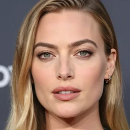 margot robbie in space, realistic facial features, beautiful face, sharp, 4k, HD