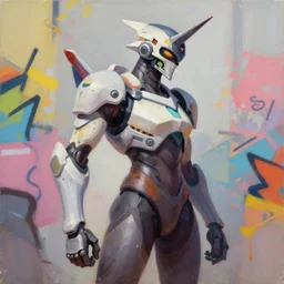 greg manchess portrait painting of a 2 yorha type a no. 2 as overwatch character, medium shot, asymmetrical, profile picture, organic painting, sunny day, matte painting, bold shapes, hard edges, street art, trending on artstation, by huang guangjian and gil elvgren and sachin teng