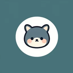a cute logo for a prompt randomizer app, symmetrical