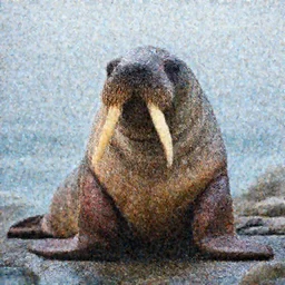 a walrus resembling a human, photorealistic 4K.